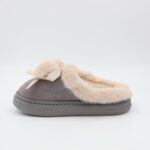 ⁦حفاية شتوية لون سكني مع بيج⁩ - الصورة ⁦2⁩