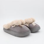 ⁦حفاية شتوية لون سكني مع بيج⁩ - الصورة ⁦5⁩