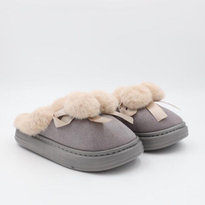 ⁦حفاية شتوية لون سكني مع بيج⁩ - الصورة ⁦5⁩