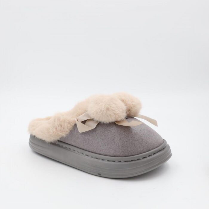 ⁦حفاية شتوية لون سكني مع بيج⁩ - الصورة ⁦6⁩