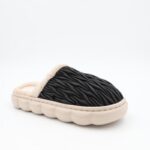 ⁦حفاية شتوية للنساء لون أسود وبيج⁩ - الصورة ⁦4⁩