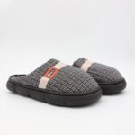 ⁦حفاية شتوية للرجال لون أسود ورمادي⁩ - الصورة ⁦3⁩