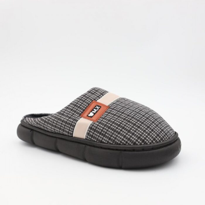 ⁦حفاية شتوية للرجال لون أسود ورمادي⁩ - الصورة ⁦4⁩