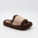 ⁦حفاية شتوية للنساء لون بيج و الأطراف بنية مفتوحة من الأمام⁩ - الصورة ⁦5⁩