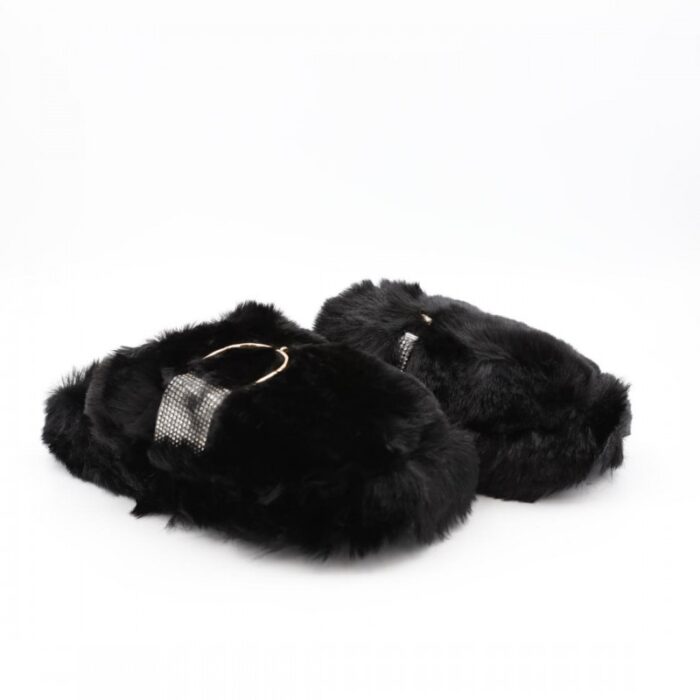 ⁦حفاية شتوية للنساء لون أسود مع أحجار زركون⁩ - الصورة ⁦2⁩