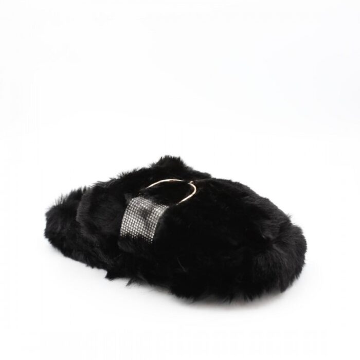 ⁦حفاية شتوية للنساء لون أسود مع أحجار زركون⁩ - الصورة ⁦3⁩