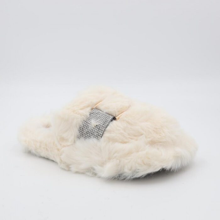 ⁦حفاية شتوية للنساء لون أبيض مع أحجار زركون⁩ - الصورة ⁦3⁩