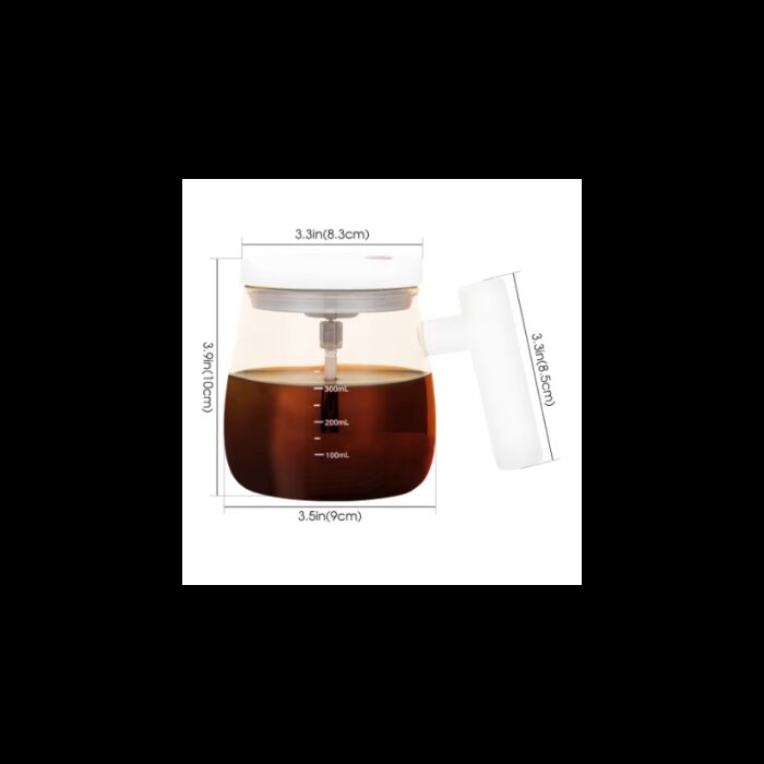 103376154_67dca188d9dc2 كوب زجاجي مع خفاق الكتروني يشحن 400 مل لون أبيض - الصورة 1