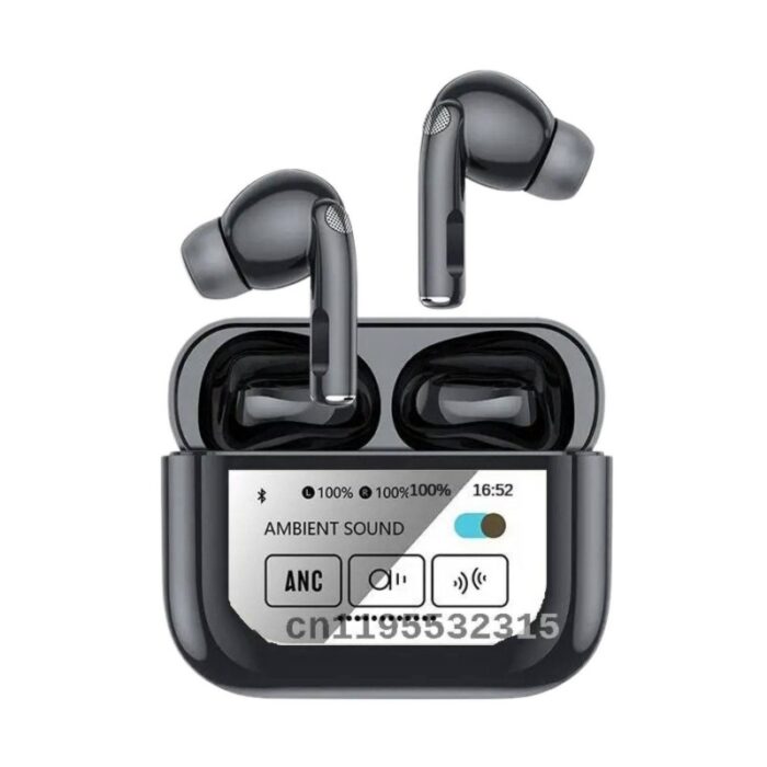 ⁦ايربود سماعة ذكية جلدة مع شاشة باللمس A9 pro⁩ - الصورة ⁦6⁩