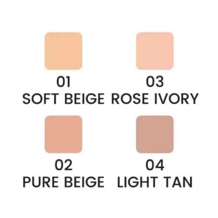 ⁦Quiz camouflage foundation 02 pure beige 30 ml -  فاونديشن درجه 02 بيور بيج⁩ - الصورة ⁦2⁩