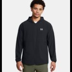 ⁦Under Armour Men's  Vibe Woven Windbreaker Jacket⁩ - الصورة ⁦2⁩