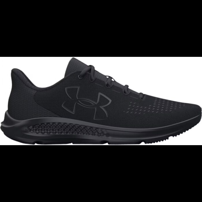 103376218_67dca24eacb0b Under Armour Men's Charged Pursuit 3 Big Logo Shoes - حذاء أندر آرمر تشارجد بيرسيت 3 بيج لوجو للرجال لون أسود ونعل أبيض - الصورة 1