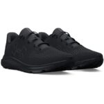⁦Under Armour Men's Charged Pursuit 3 Big Logo Shoes - حذاء أندر آرمر تشارجد بيرسيت 3 بيج لوجو للرجال لون أسود ونعل أبيض⁩ - الصورة ⁦8⁩