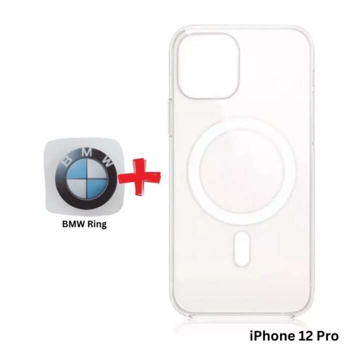 103376226_67dca25b9e0b2 كفر ايفون 12 برو ماج سيف داعم للشحن اللاسلكي شفاف مع هدية رنج - الصورة 1