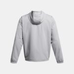 ⁦جاكيت أندر آرمر سبورت ستايل ويندبريكر ضد الماء للرجال لون رمادي فاتح- Under Armour Men's Sportstyle Windbreaker Jacket⁩ - الصورة ⁦4⁩