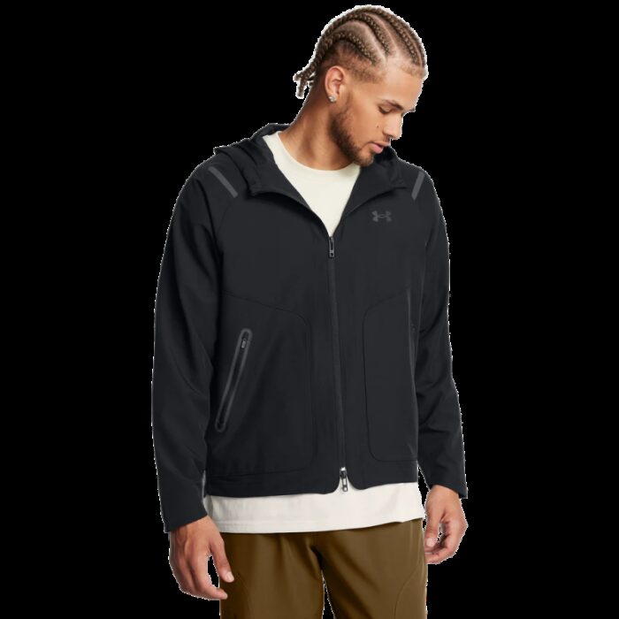 103376260_67dca2979a3a2 Under Armour Men's Unstoppable Jacket-جاكيت اندر ارمور أنستوببل ليفت تشيست للرجال لون اسود - الصورة 1