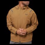Under Armour Men's Unstoppable Jacket-جاكيت اندر ارمور أنستوببل ليفت تشيست للرجال لون بني