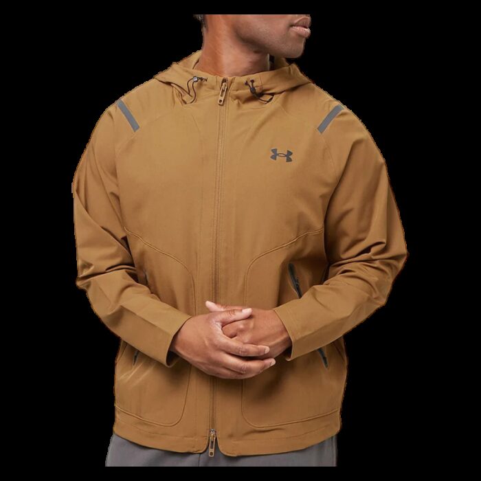 103376262_67dca29b1287f Under Armour Men's Unstoppable Jacket-جاكيت اندر ارمور أنستوببل ليفت تشيست للرجال لون بني - الصورة 1