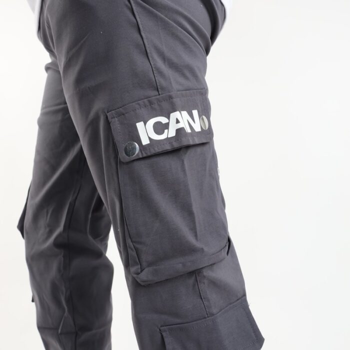 ⁦بنطلون سبورت كاجوال فوتر للرجال لون رمادي من I CAN⁩ - الصورة ⁦6⁩
