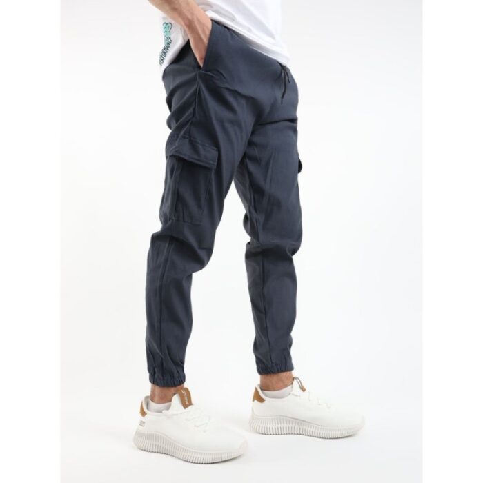 ⁦بنطلون سبورت كاجوال للرجال لون كحلي من I CAN⁩ - الصورة ⁦5⁩