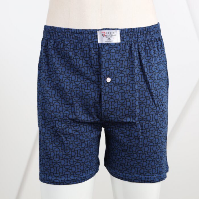 103376318_67dca32ba7f3e بوكسر بتصميم زر للرجال لون أزرق غامق - الصورة 1