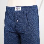 ⁦بوكسر بتصميم زر للرجال لون أزرق غامق⁩ - الصورة ⁦3⁩