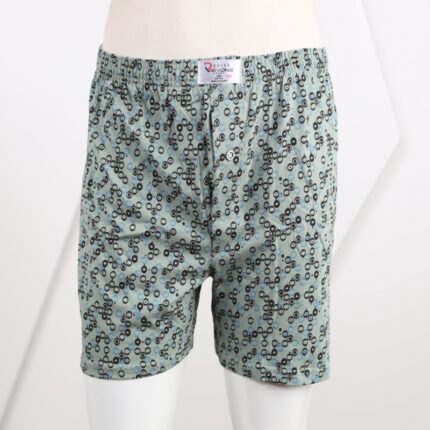 بوكسر بتصميم زر للرجال لون أخضر فاتح