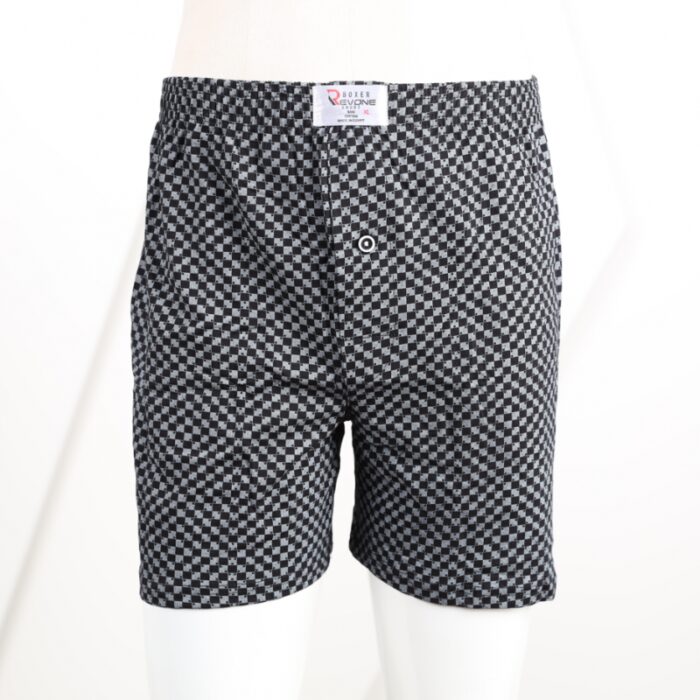 103376328_67dca34314c54 بوكسر بتصميم زر للرجال لون أسود مربعات - الصورة 1