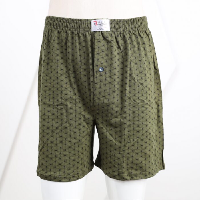 103376329_67dca34f64481 بوكسر بتصميم زر للرجال لون زيتي - الصورة 1