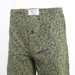 ⁦بوكسر بتصميم زر للرجال لون زيتي⁩ - الصورة ⁦3⁩