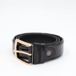 ⁦سير جلد طبيعي رسمي للرجال لون أسود⁩ - الصورة ⁦4⁩