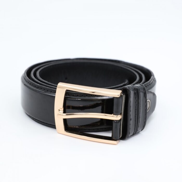 ⁦سير جلد طبيعي رسمي للرجال لون أسود⁩ - الصورة ⁦5⁩