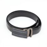 ⁦سير جلد طبيعي رسمي للرجال لون بني محروق⁩ - الصورة ⁦4⁩