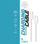 ⁦سلك شحن سريع - طول 2 متر - TYPE C TYPE C . سرعة نقل المعلومات 480M . سرعة الشحن 60W . لون ابيض⁩ - الصورة ⁦4⁩