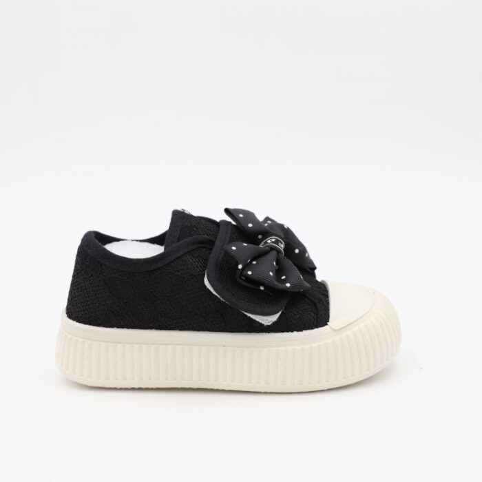 ⁦حذاء للأطفال لون أسود و أبيض⁩ - الصورة ⁦3⁩