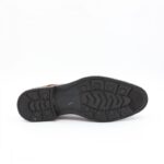 ⁦حذاء رسمي برباط للرجال جلد طبيعي لون عسلي ونعل أسود من I Can⁩ - الصورة ⁦6⁩