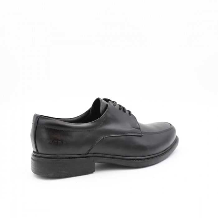 ⁦حذاء رسمي برباط للرجال جلد طبيعي لون أسود ونعل أسود من I Can⁩ - الصورة ⁦4⁩