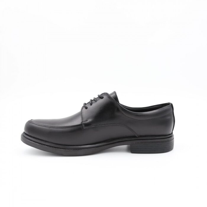 ⁦حذاء رسمي برباط للرجال جلد طبيعي لون أسود ونعل أسود من I Can⁩ - الصورة ⁦5⁩