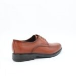 ⁦حذاء رسمي برباط للرجال جلد طبيعي لون عسلي ونعل أسود من I Can⁩ - الصورة ⁦4⁩