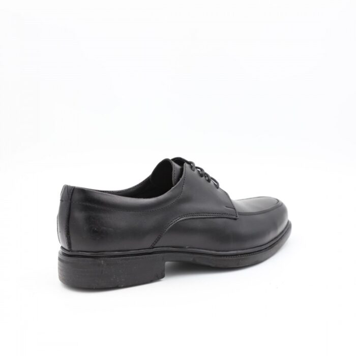 ⁦حذاء رسمي برباط للرجال جلد طبيعي لون أسود ونعل أسود من I Can⁩ - الصورة ⁦4⁩