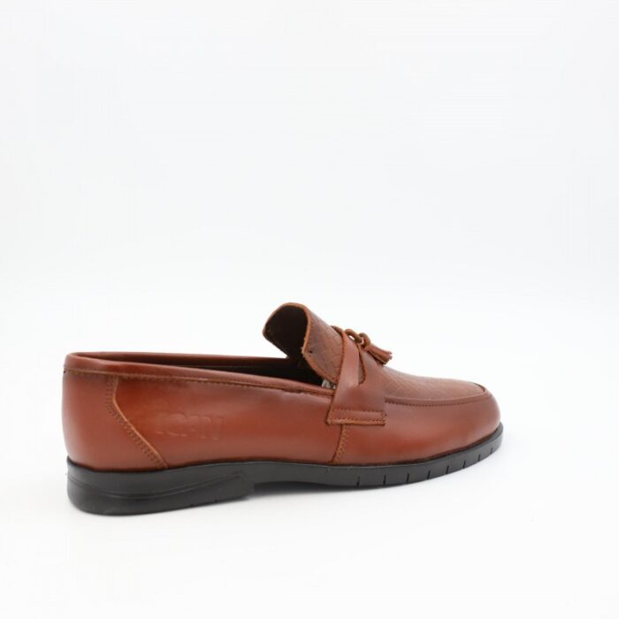 ⁦حذاء رسمي  للرجال جلد طبيعي لون عسلي ونعل أسود من I Can⁩ - الصورة ⁦4⁩