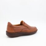 ⁦حذاء كاجوال للرجال جلد طبيعي لون عسلي ونعل أسود من I Can⁩ - الصورة ⁦5⁩