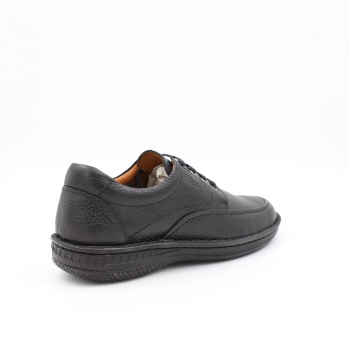 ⁦حذاء رسمي للرجال جلد طبيعي لون أسود ونعل أسود من I Can⁩ - الصورة ⁦4⁩