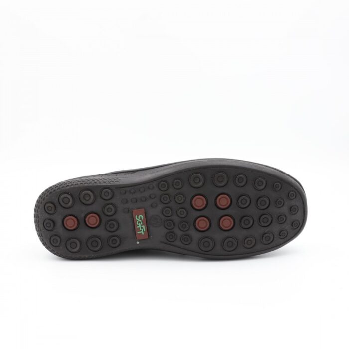 ⁦حذاء رسمي للرجال جلد طبيعي لون أسود ونعل أسود من I Can⁩ - الصورة ⁦6⁩