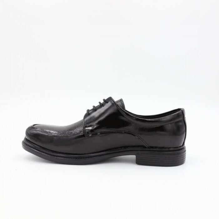 ⁦حذاء رسمي للرجال جلد طبيعي لون أسود ونعل أسود من I Can⁩ - الصورة ⁦5⁩