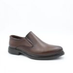 ⁦حذاء رسمي للرجال جلد طبيعي لون بني ونعل أسود من I Can⁩ - الصورة ⁦2⁩