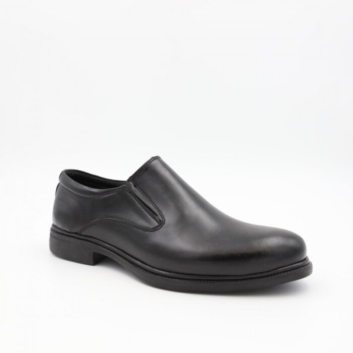 ⁦حذاء رسمي للرجال جلد طبيعي لون أسود ونعل أسود من I Can⁩ - الصورة ⁦2⁩