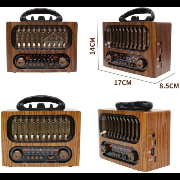 ⁦Radio retro reincarcabil, AM/FM/SW, Bluetooth, DC 5V- راديو كلاسيك يعمل بالشحن⁩ - الصورة ⁦4⁩