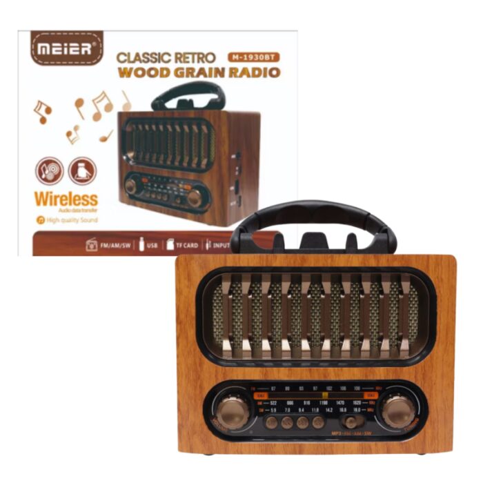 ⁦Radio retro reincarcabil, AM/FM/SW, Bluetooth, DC 5V- راديو كلاسيك يعمل بالشحن⁩ - الصورة ⁦8⁩