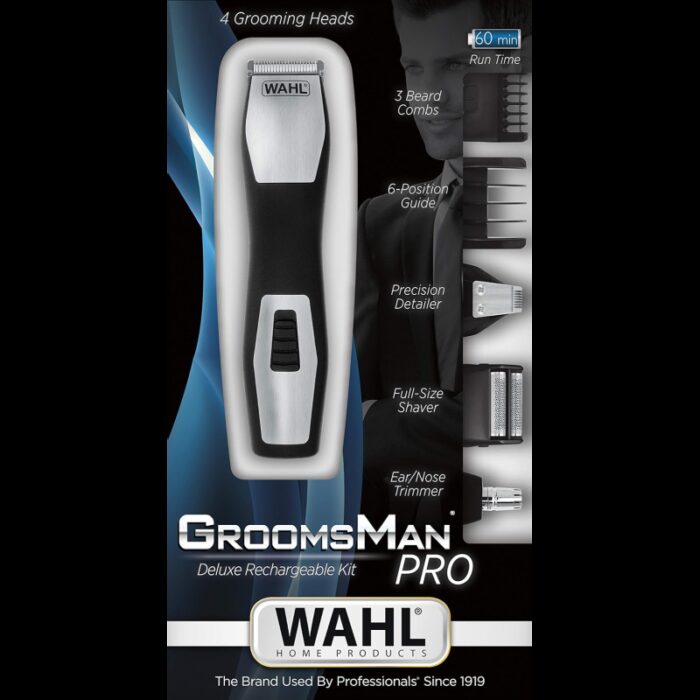 ⁦Wahl GroomsMan Pro Battery 09855-1216 Black⁩ - الصورة ⁦4⁩